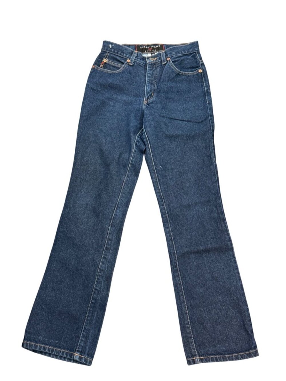 Vintage Guess Jeans Womens Bootleg Style Denim Jeans Size 26 USA Made Blue